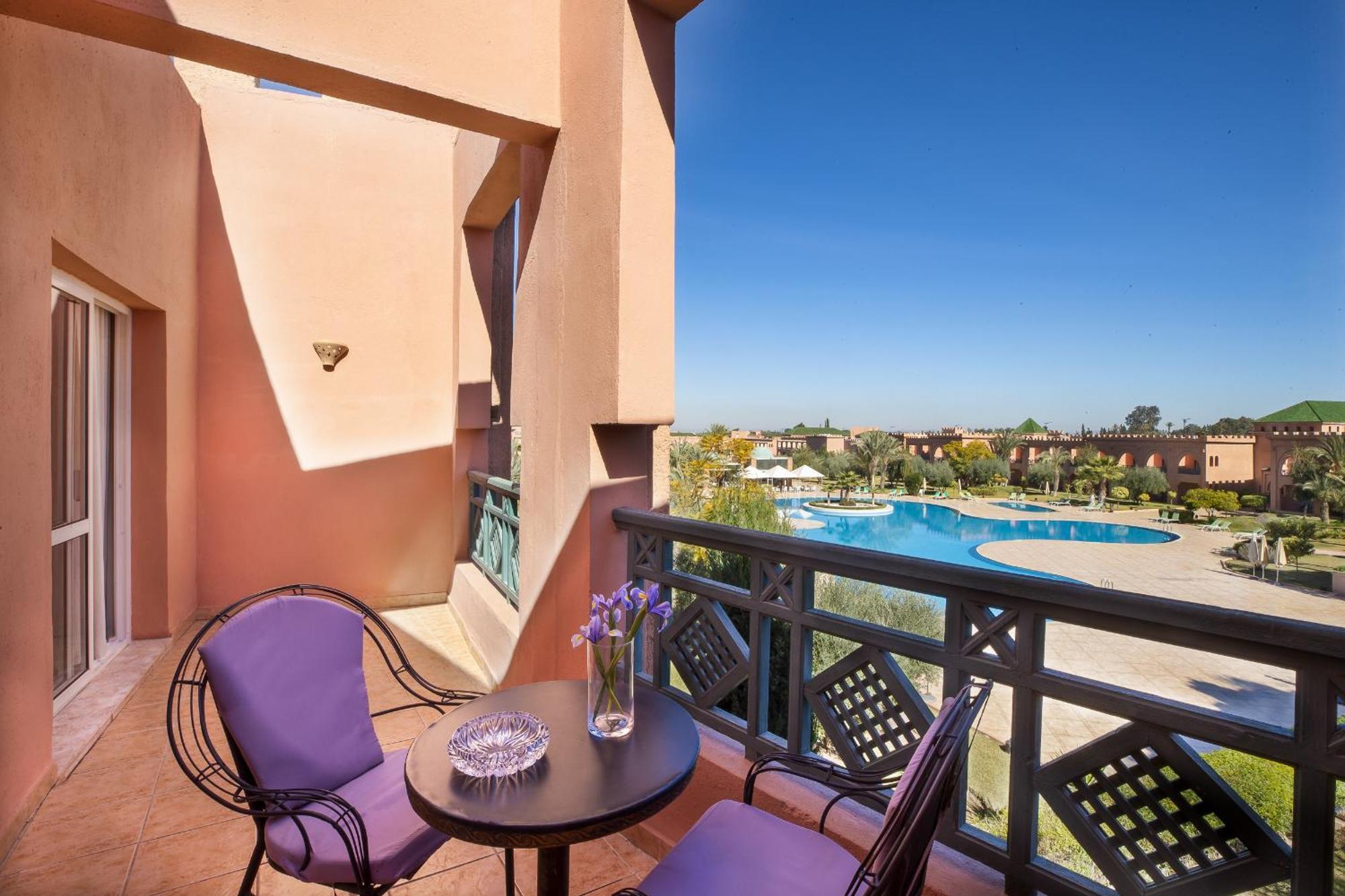 Grand Mogador Agdal & Spa Marraquexe Exterior foto A balcony at the hotel